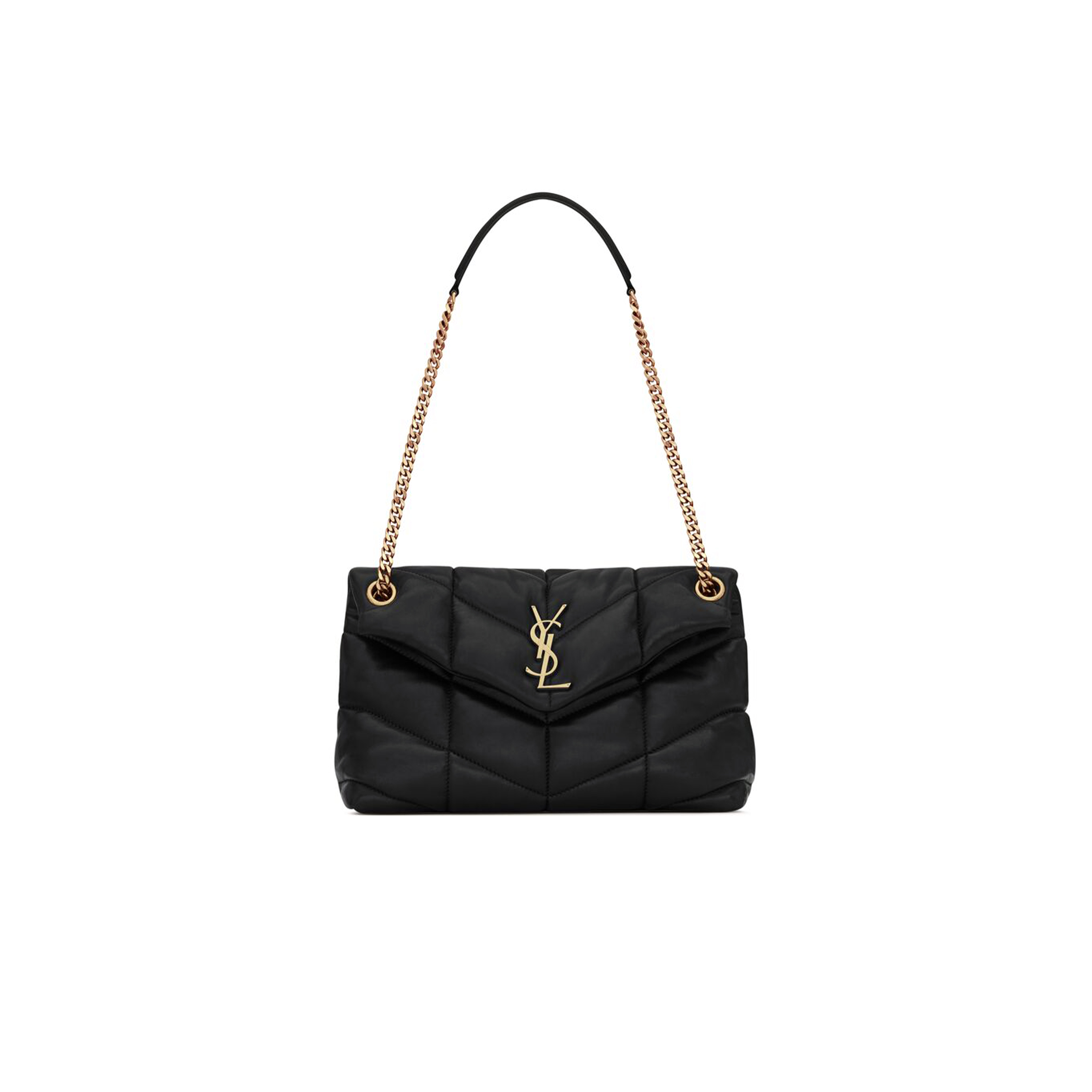 YSL PUFFER SMALL IN NAPPA LEATHER 5774761EL071000 (29*17*11cm)
